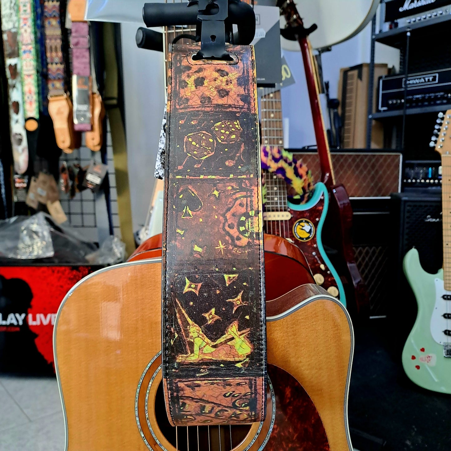 Tracolla REBEL in Similpelle Stampata Drive In