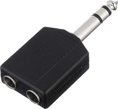 Adattatore Soundsation GO-LINK Jack Maschio Stereo 6.3 m 2 Jack Femmina Stereo 6.3 mm SADA040-1