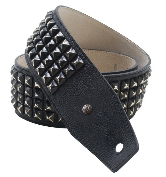 DUNLOP BMF06BK Tracolla 2.5" Distressed Studs