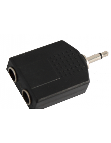 Adattatore Soundsation Jack Maschio MONO 3.5 mm 2 Jack Femmina MONO 6.3 mm SADA041
