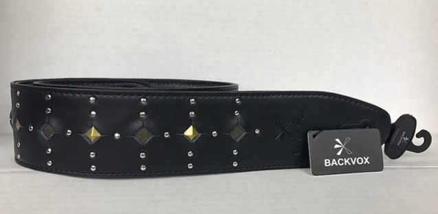 Backvox LF408BK tracolla in pelle rinforzata