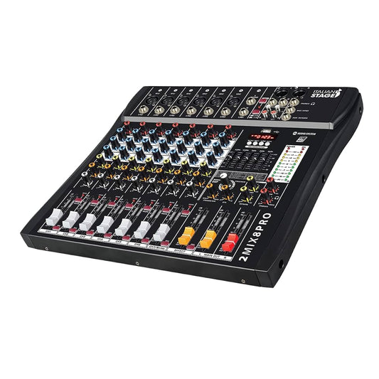 Italian Stage Mixer 8 USB con 4 Ingressi Microfonici