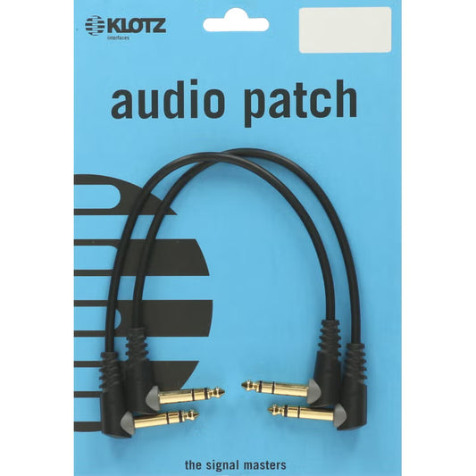 KLOTZ AU-AJJ0030 Unbalanced Patch Cable Set with Angled Jack