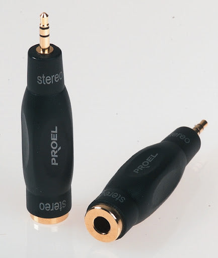 Adattatore Proel DHPA120 Jack Femmina Stereo 6.3 mm Jack Maschio Stereo 3.5 mm