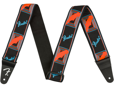 Tracolla Fender Neon Monogrammed Blue/Orange