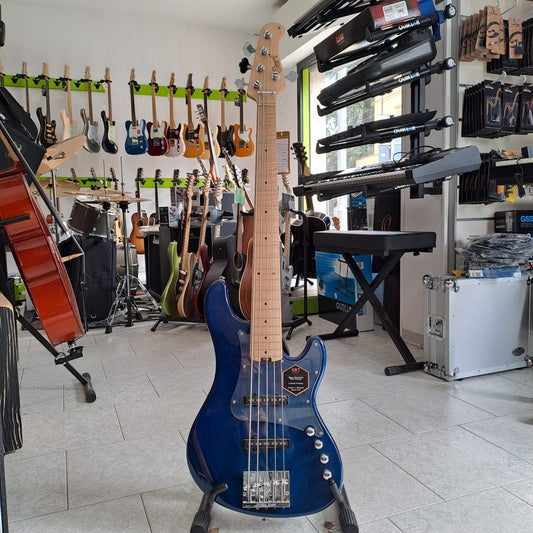 Cort Jazz Bass (GB75JJ) – Transblue 5 corde