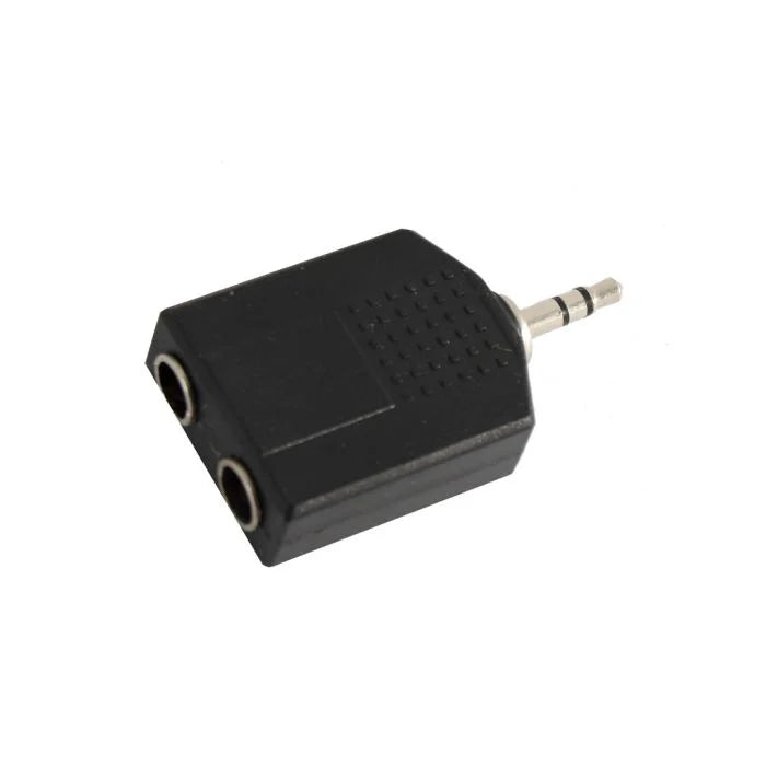 Connettore Soundsation GO-LINK Jack Maschio Stereo 3.5 MM a 2 Jack Femmina Stereo 6.3 mm SADA042-1